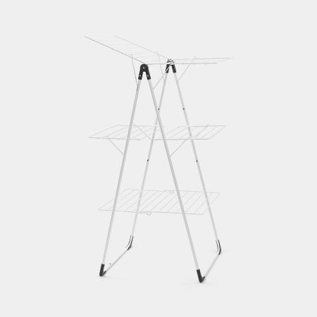 三層曬衣架-象牙白(W85/H132/D68)