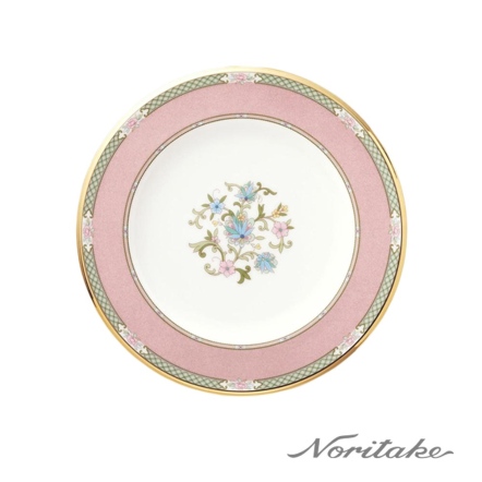 優雅風範點心盤(粉紅)-骨瓷