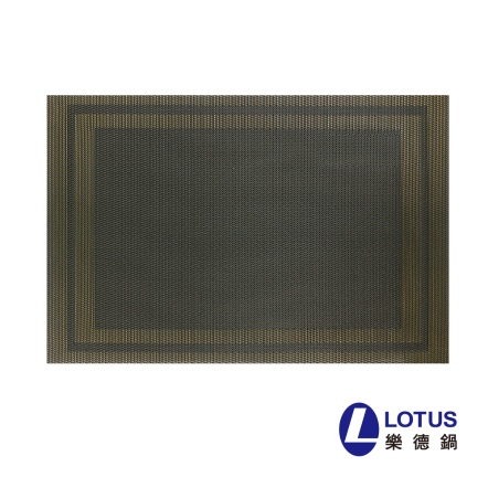 雙框黑金色餐桌墊30*45cm