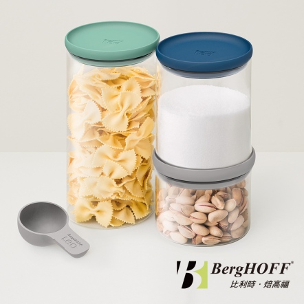 玻璃密封罐3件組(附匙)-LEO