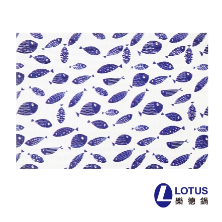 藍色小魚餐桌墊