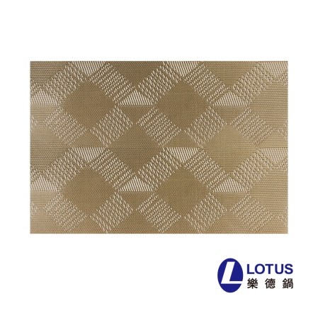 經典菱格咖啡色餐桌墊30*45cm