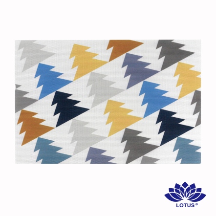 樹木排列餐桌墊