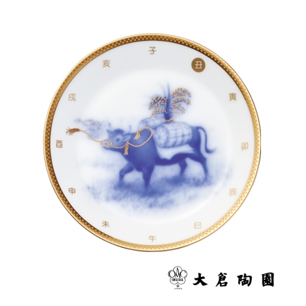 2021牛年生肖盤-牛載百福16.5cm【限量】